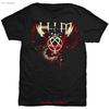 Him Wings Splatter Official T Shirt Mens Vintage Washed Homme Top For Everyday Wear Graphic Unisex Soft Versatile Breathable