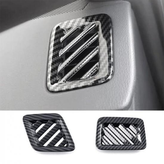 Carbon Fiber Look Dash AC Vent Bezel Trim For -2025 Lexus NX 250 350h 450h+