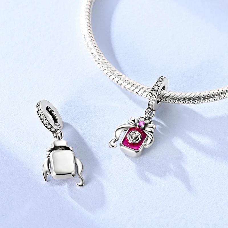 Authentic copper Charm Bead Charms Bead Colorful Inlaid Zirconium Family Dangle Compatible With Bracelets Do It Yourself Jewellery Marking Lover Gifts
