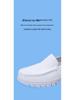 2024 Men's Non-slip White Cowhide Nurse Shoes - Comfortable, Breathable, Odor-free, Soft Sole, Versatile.