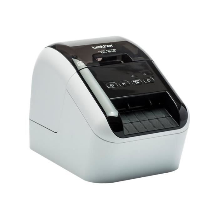 Brother QL-800 - Imprimante d'étiquettes - deux couleurs (monochrome) - papier thermique - rouleau (6,2 cm) - 300 x 600 ppp
