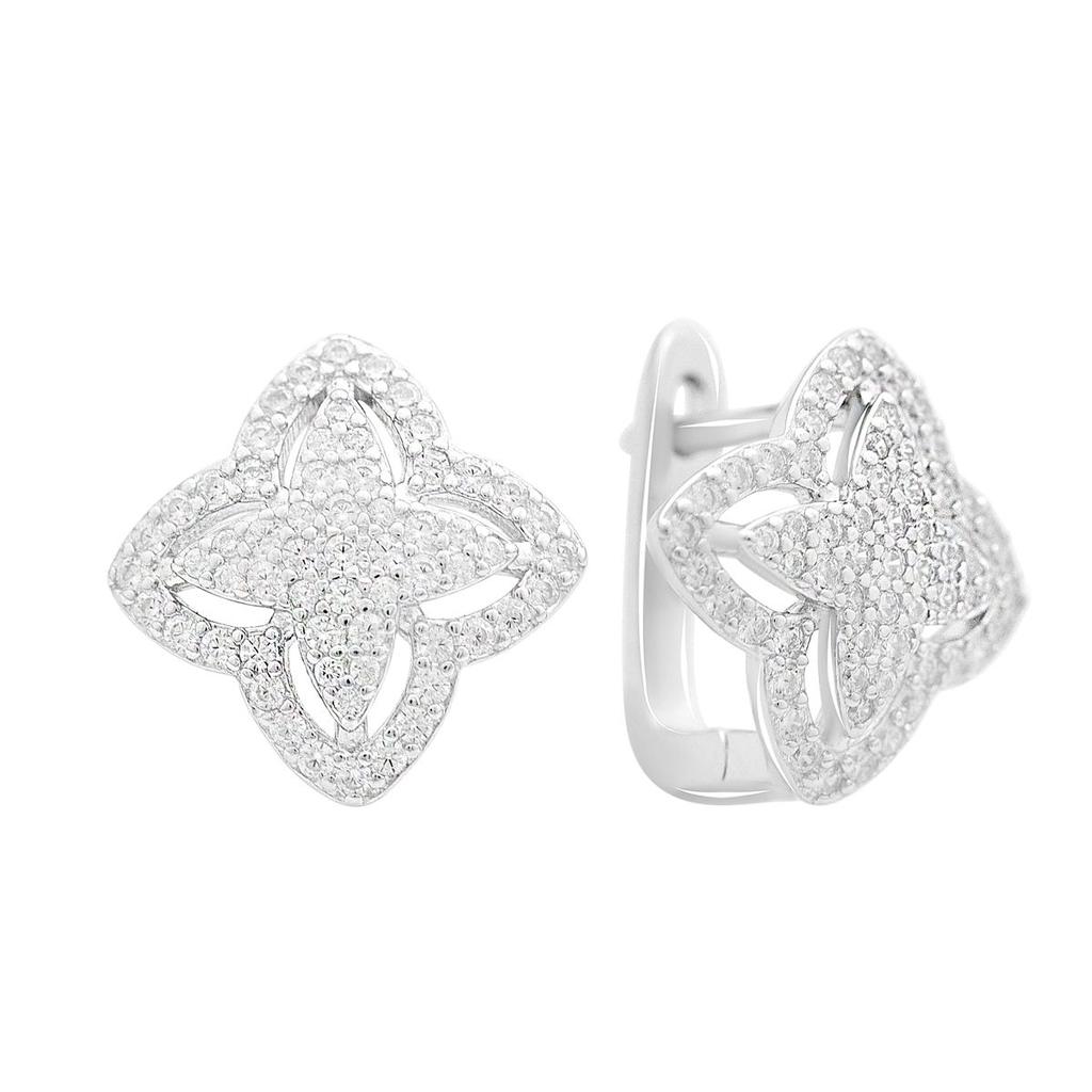 Silver Earrings with Cubic Zirkonia (2151159)