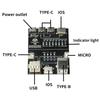 T5 On-Off Data Cable Detection Board Teste for IOS Android Lightning/Type-C/Micro/USB Data Cable Testing Rapid Detector