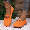 Women Flats Spring 2025 New Large Size Flat Loafers Shoes Women Knitting Slip-on Round Head Breathable Shoes for Women