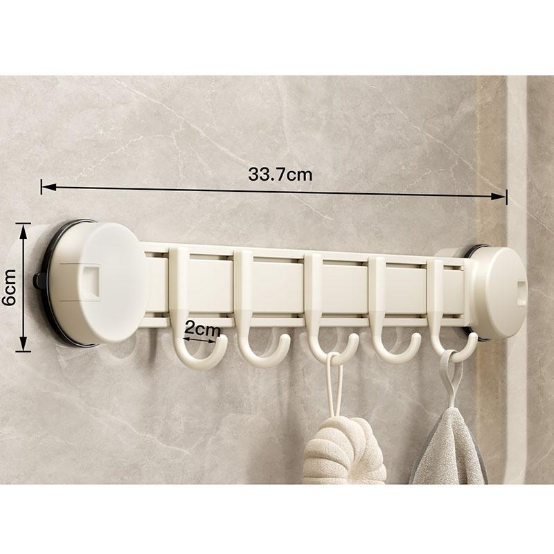 Badezimmerzubehör Space Aluminium Vakuum-Adsorptionshaken Wandmontierte Schnellmontage-Türhaken Küchenaufbewahrung