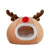 Christmas Pet Cute Christmas Reindeer Sponge Dog Rest Mat Round Cat