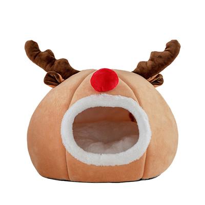 Christmas Pet Cute Christmas Reindeer Sponge Dog Rest Mat Round Cat