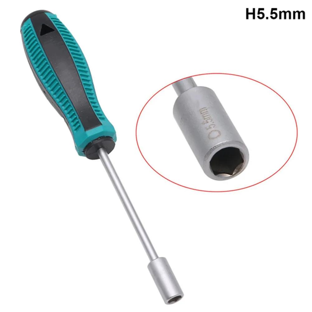 3-6mm Metal Screwdriver Hex Key Socket Screwdriver Socket Screwdriver Hand Hex Nut Key Hexagonal Screw Driver Repair-Tools
