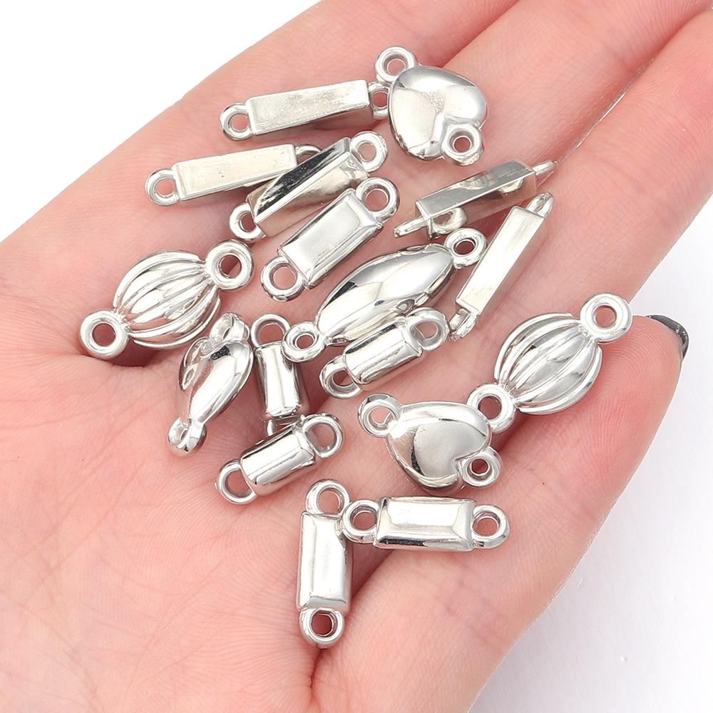 50 Stück CCB Charms Kunststoff Doppel-Loch Charms Verbinder Für Schmuckherstellung DIY Handgemachte Armbänder Halsketten Anhänger Zubehör