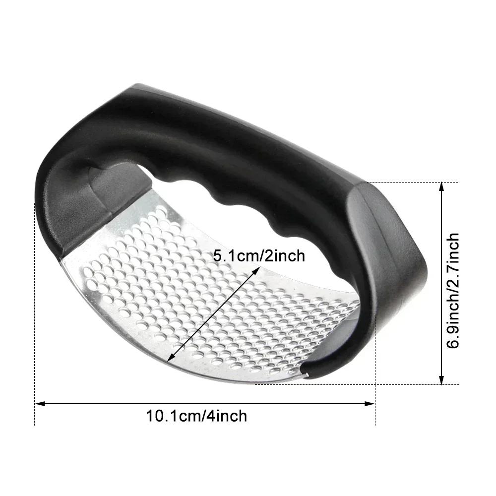 Manual Stainless Steel Garlic Mincer Squeezer Manual Garlic Crusher Press Garlic Ginger Rocker Crusher Kitchen Gadgets Cooking