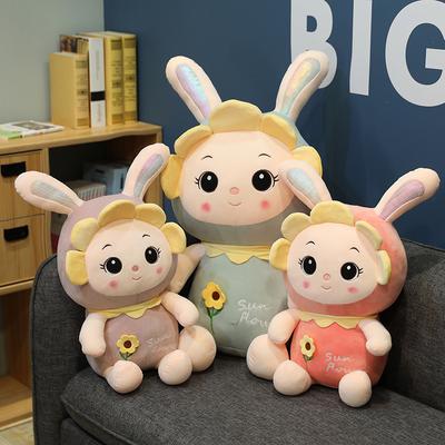 Cute Rabbit Doll Children's Plush Toy Doll Cute Doll Throw Pillow Girls Special Birthday Gift
