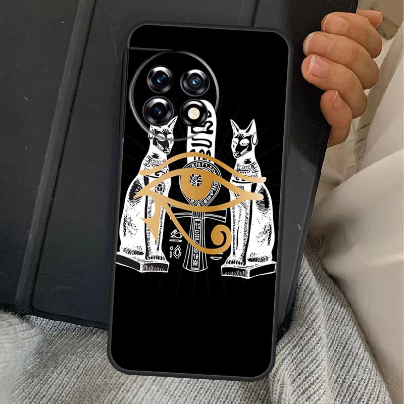 Egyptian Hieroglyphics Symbols Case For OnePlus 15 13 12 11 13R 13T 10T 10R 12R OnePlus Nord 5 CE 2 3 4 Lite N20 N30 Cover