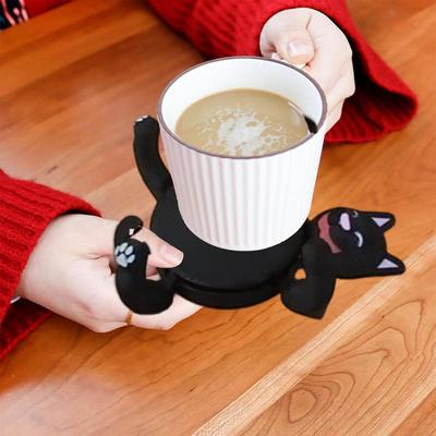 3D Print Funny Coaster High Temperature Non-Slip Cup Holder Reused Cute Animal Cat Butt Coast Cartoon Placemat Desktop Accessor