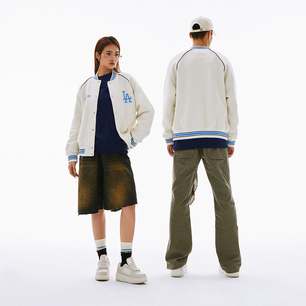 MLB SS24 Baseball Jacket Unisex White 3AJPV0841-07CRD