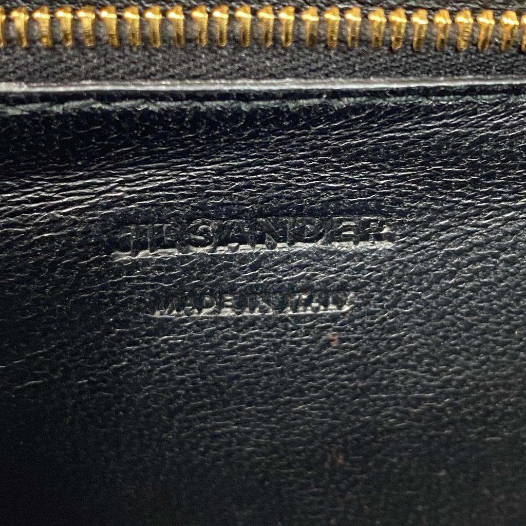Used JIL SANDERShoulder Bag Black Leather Women