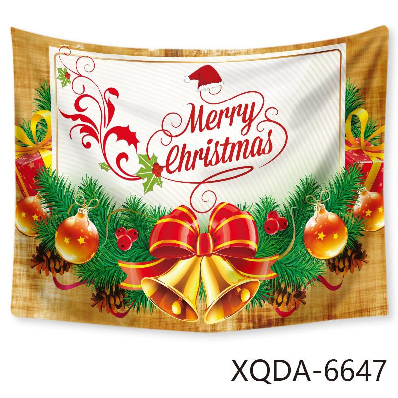 Christmas Tree Tapestry Santa Claus Hanging Cloth Background Cloth Christmas Tree