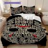 Horror Movie Poster Jason Voorhees Bedding 1 Duvet Cover 2 Pillowcase Without Core Soft And Comfortable Bedding Set