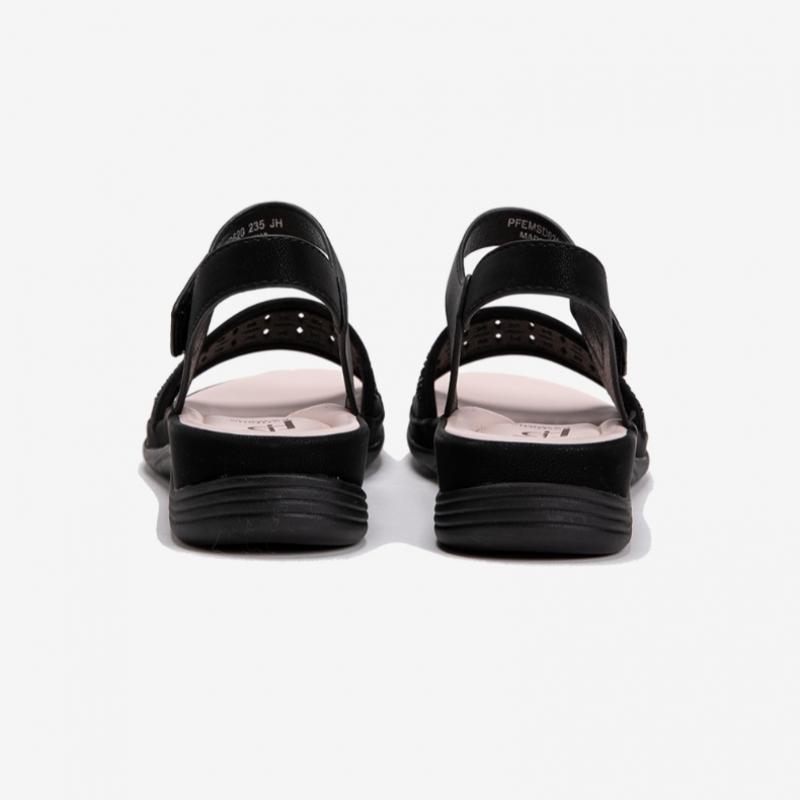 Portfolio Portfolio By ESquire Women S Cubic Punching Velcro SandalS Black