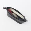 MUJI Wrinkle Nylon Gusset Pouch Dark Gray S 16.5×11×6 Cm