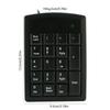 USB Numerics Keyboards With 18 Silents Button Deskstop Number Pad For Laptop Desktop Office