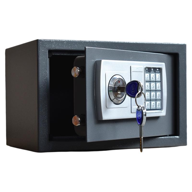 Secure Mini In-Wall Safe: Double-Lock, Anti-Theft, Password-Protected for Home or Office Storage.