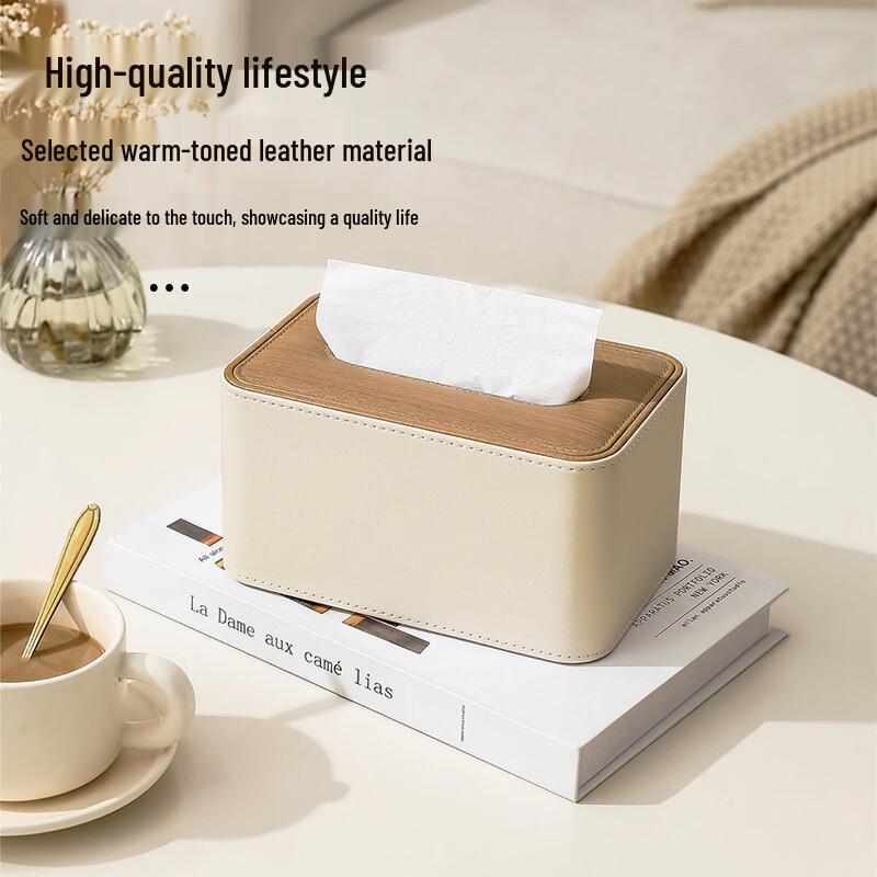 Multifunctional Tissue Box with Remote Control Holder