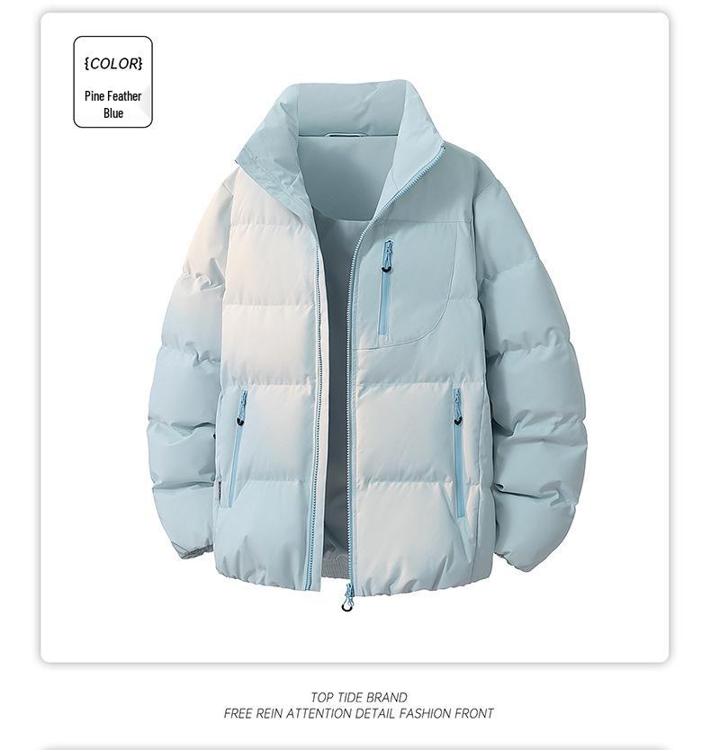 2025 Winter Stand Collar Cotton Jacket - Men's Windproof Warm Unisex Casual Outwear