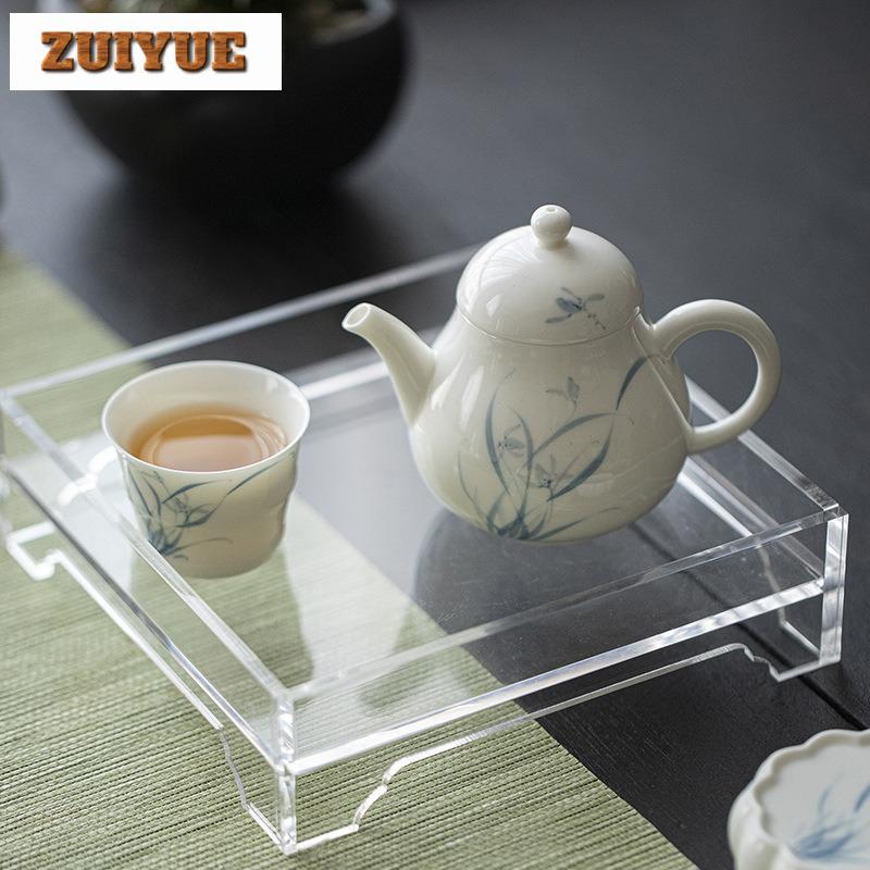 150ml White Porcelain Handmade Teapot Hand-painted Orchid Teapot With Filter Vintage Pot Tea Maker Kettle Tea Services Crafts