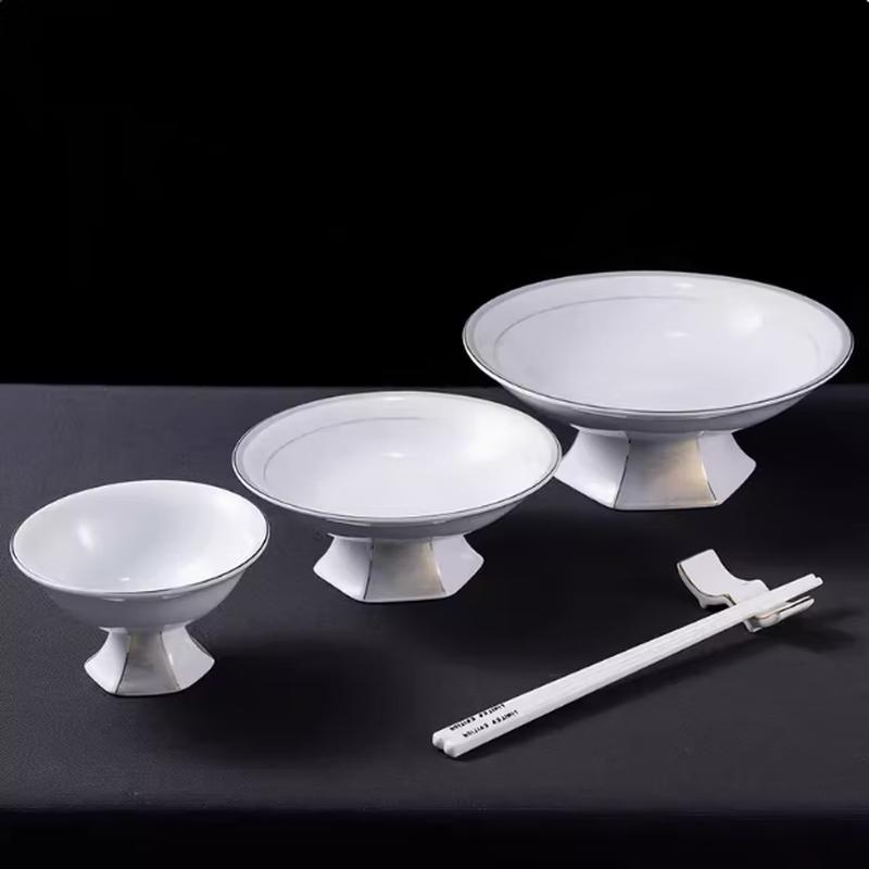 Taisun Kinesisk Keramisk Högfotad Skål