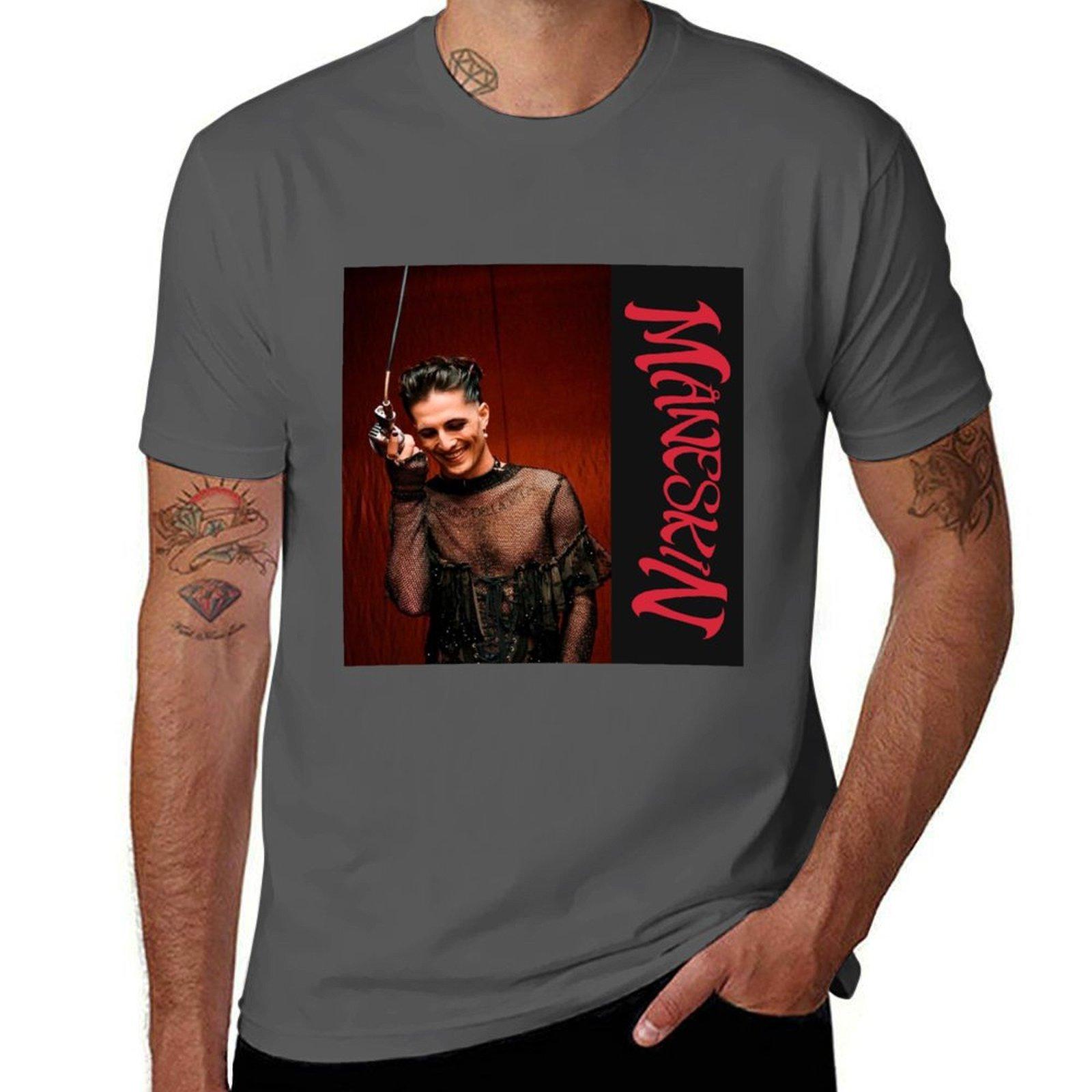 

Damiano David Maneskin T-Shirt funny t shirts dark humor man t shirts graphic T-Shirt 4XL