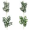Long Silk Willow Leaves Real Touch Fake Plant  Wedding Party Decor