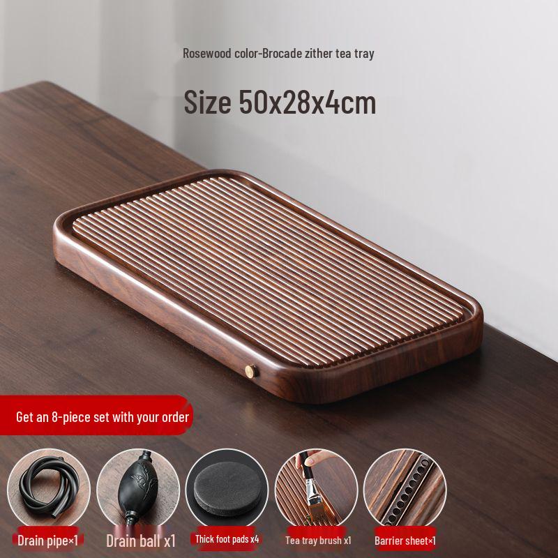 High-End Imitation Bakelite Tea Tray Set: Solid Wood and Bamboo Design for Home & Office Use, 2026 Edition.