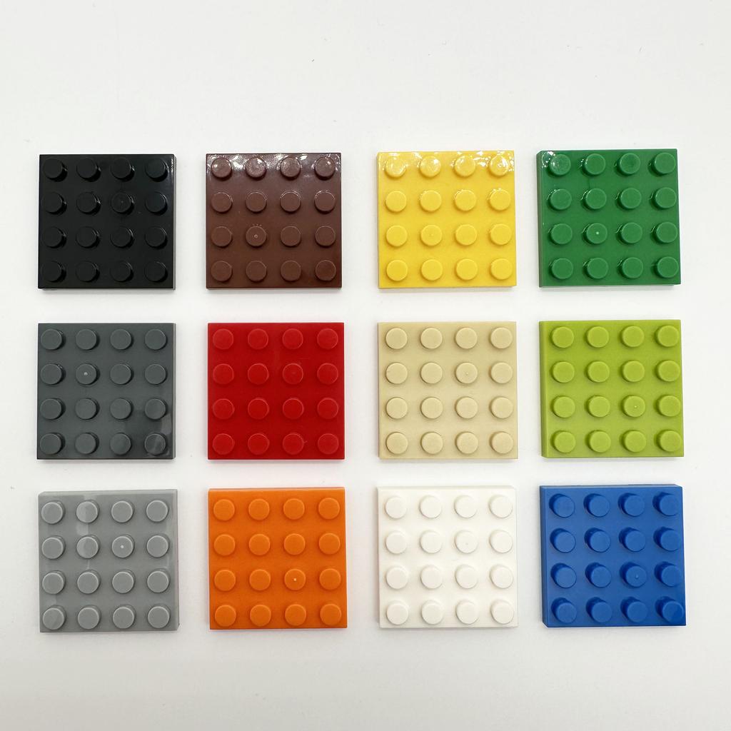 Non-Toxic 200Pcs Moc Thin Building Blocks 3031 Bricks Plate 4X4 Dots Educational Classic Creative Size Compatible With 3031 Toys For Kid