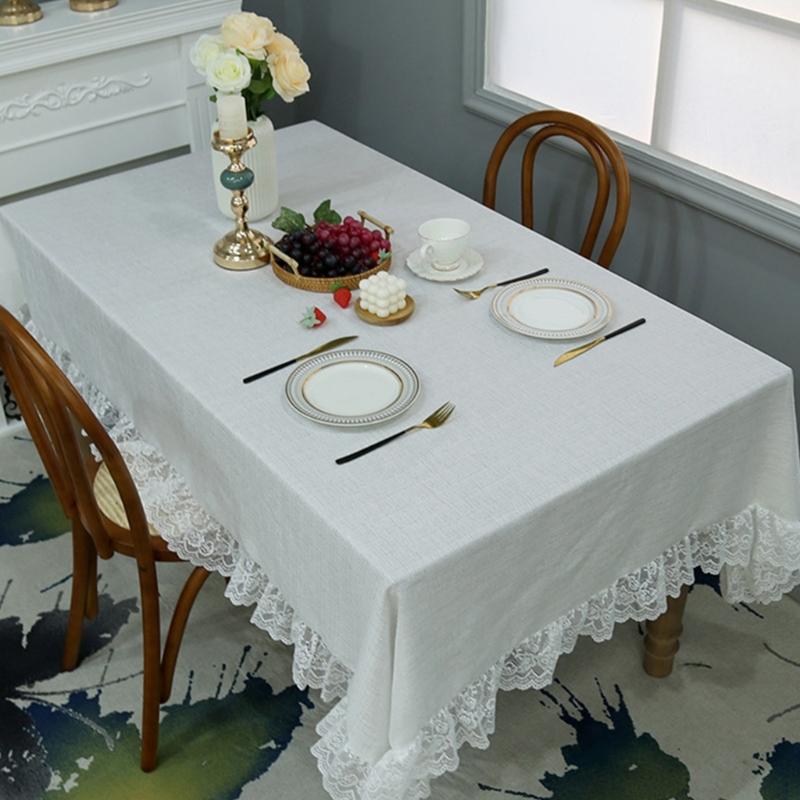 Florals Pattern Tablecloth Waterproofs Materials Quick Cleaning Solution For Kitchen Dining Room