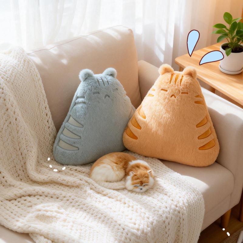 Mountain Cat Memory Foam Seat & Lumbar Cushion for Office, Car, Sofa, or Bay Window