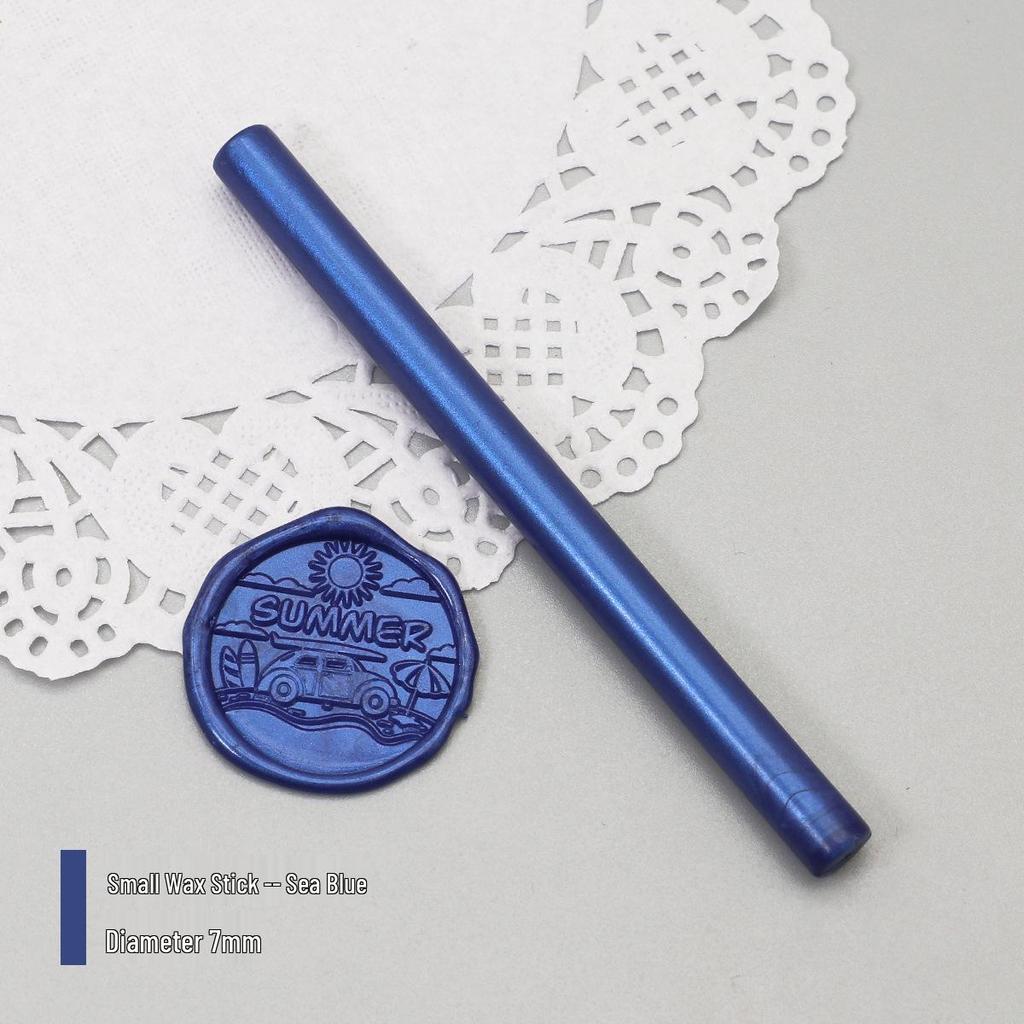 Bețișoare de Ceară de Sigiliu Mat Perlat, 125 Culori, 10x0.7cm, Compatibile cu Pistoale de Ceară, Culori Mixabile