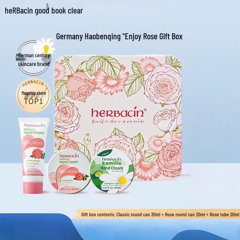 Herbacin German Kamille Enjoy Rose Hand Cream Gift Set