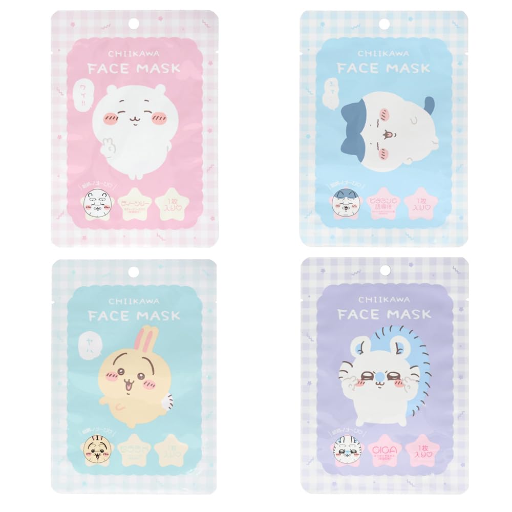 shobido Shobido Chikawa Face Mask 1 Piece Sheet Mask Pack CW46831 CW46832 CW46833 CW46834 <Chikawa/Hachiware/Rabbit/Momonga> (Hachiware)