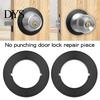 Blunted Edge Door Lock Plate 1/2Pcs Round Knob Plates Self Adhesive Scratch-Resistant Simple Hardened Steel Support Installation Handle Cover