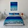 Clear Seawater Ripple Patterns Bedding Set 1 Duvet Cover 2 Pillowcases For Adult And Children Luxury Gift Full Size