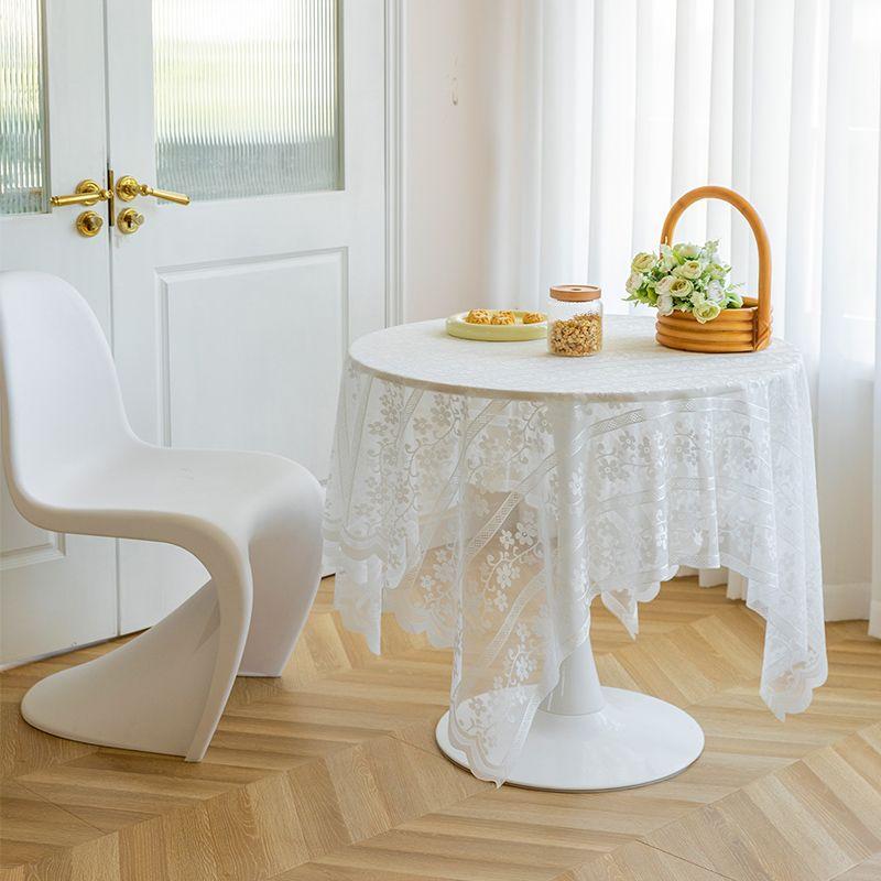 

INS Style Lace Tablecloth Small Fresh Rectangular Idyllic Coffee Table Cover Cloth Home Decorative Cloth Curtain Yarn Door Curtain Begonia Lace Tablecloth 100*150cm
