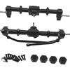 Generic 1:12 Front and Rear Axle Housing Set, Front and Rear Bridge Repair Parts, Practical Bridge Shaft Complete Set for MN168 Model Trucks, Black