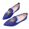 Fashion Fashion Rhinestone Design Pointed Casual Single Shoes for Women's 2025 Autumn New Shallow Mouth Comfortable Versatile Flat Shoes