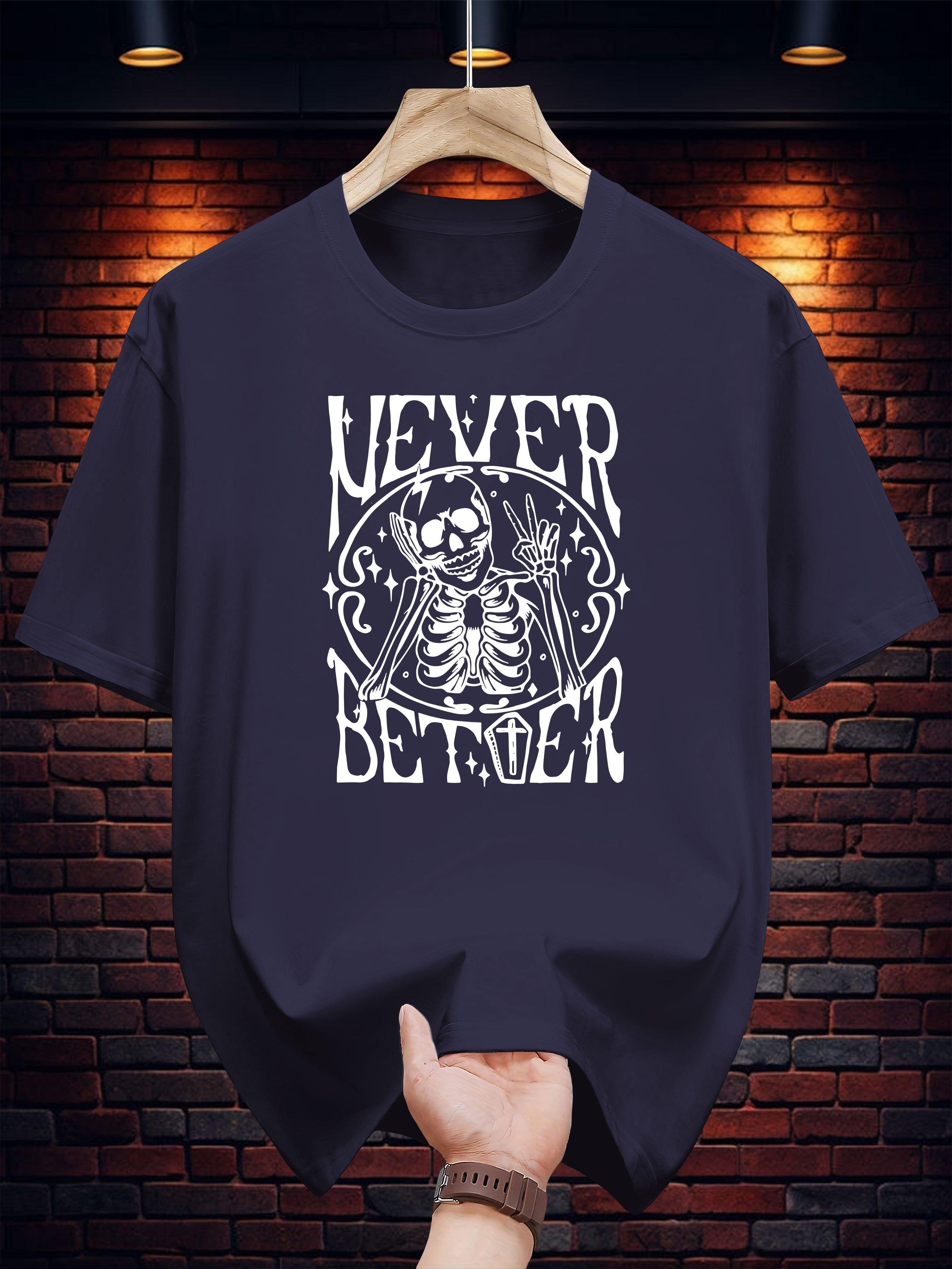 Skull Graphic T-shirt - Never Better Print S