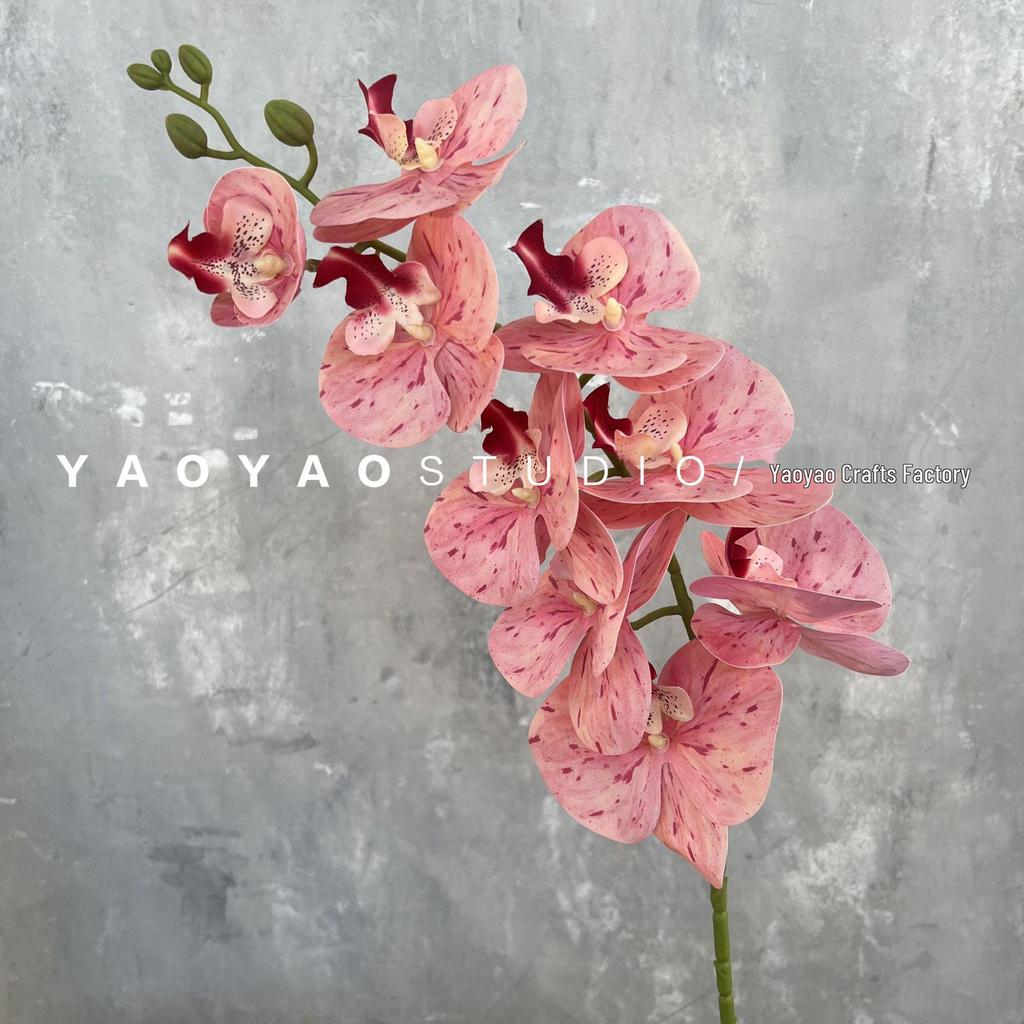 3D Printed Phalaenopsis Orchid, 9-Head Nordic Wedding & Dining Decoration, Floral Art Film Prop