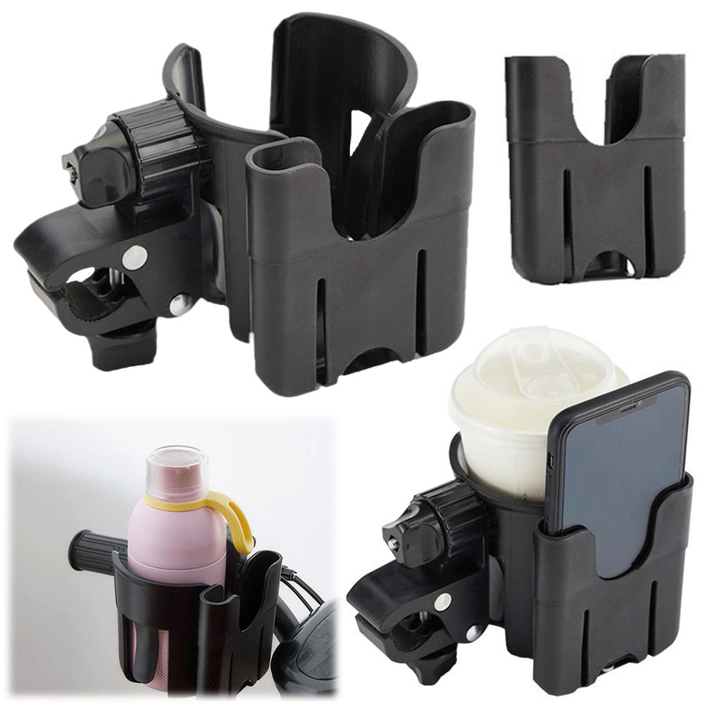 

2-in-1 Cup Phone Holder Stroller Cup Holder with Phone Holder Bike Cup Holder Golf Cart Cup Holder for Stroller Bike Golf Cart China Mainland