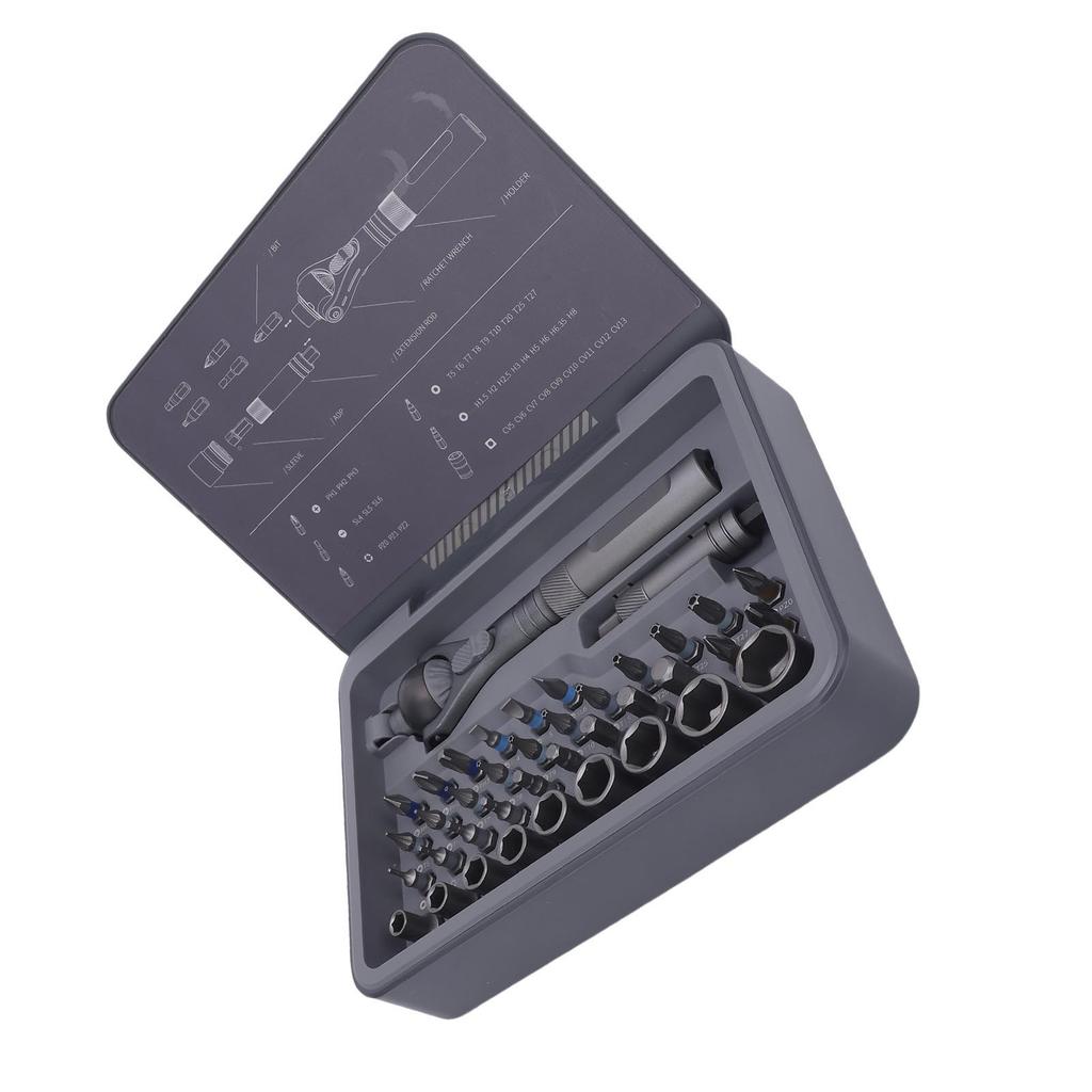 Zestaw wkrętaków z grzechotką 40 w 1 Konstrukcja 45 Zębów Dokładny 180 stopni Uniwersalny Magnetyczny Zestaw Wkrętaków