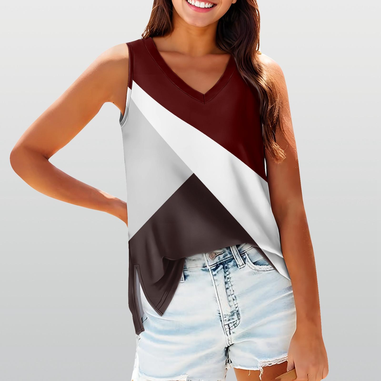 

Жіноча безрукавка для дівчаток Однотонна повсякденна безрукавка для жінок Вільні безрукавки з струменем XL білий