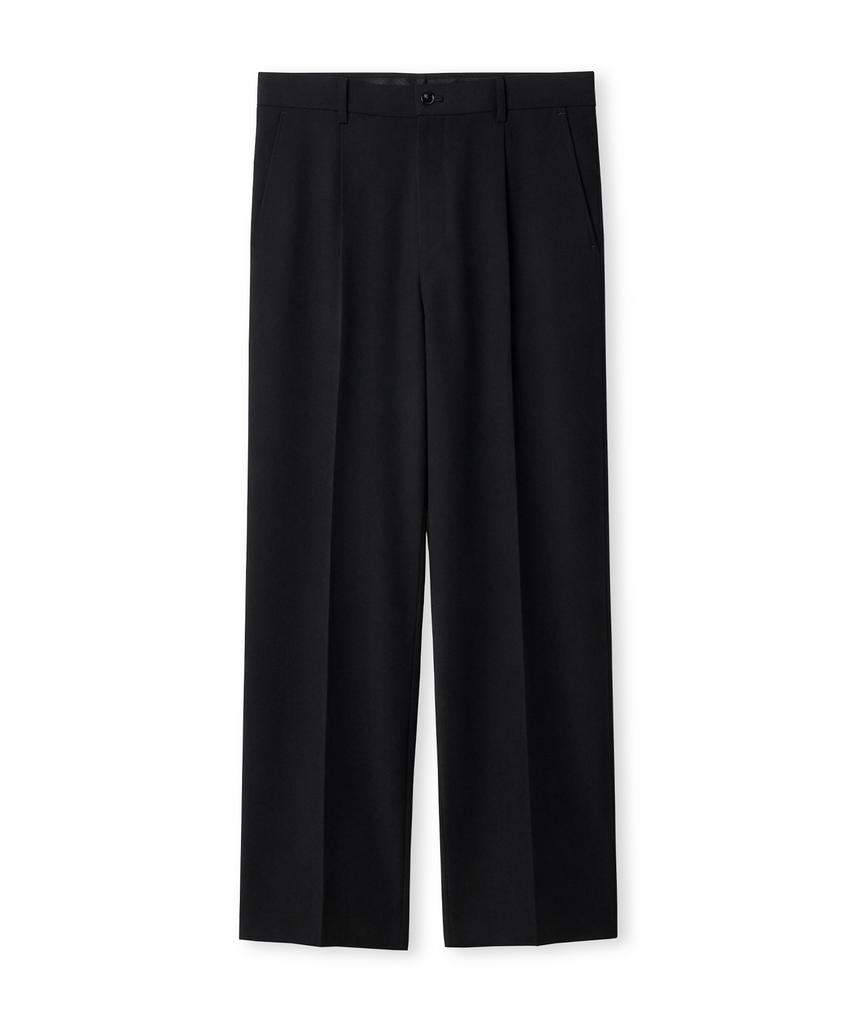 Edeunbeoleokeulleob 2 Button Over Fit Set-Up Pants (Black)