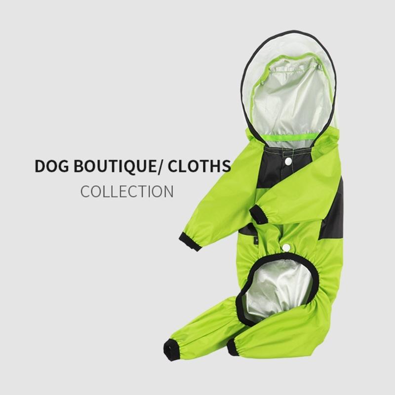 FourSeason Pet Raincoats Outdoor Windproof Raincoats Waterproof Rainsuit for Dog